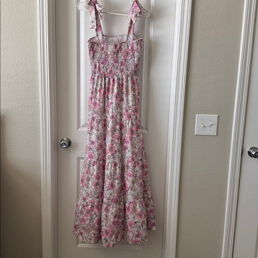 Amazon Pink Floral Midi Dress - Picture 2 of 4
